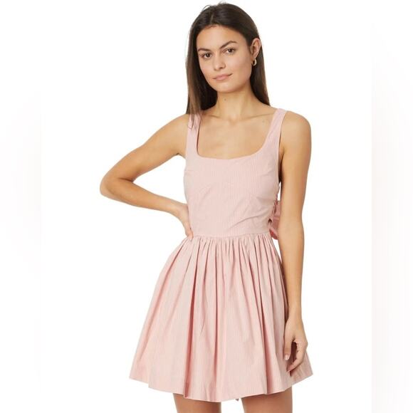 NWOT En Saison Eleanor Pink Mini Dress Bow Size XS S Girly Flirty Summer New